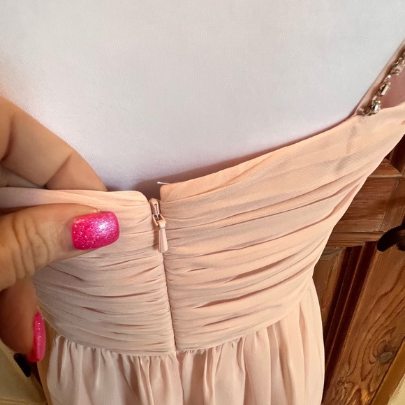 NWTLux Chiffon Beaded Straps Flowy Dress - Picture 8 of 16